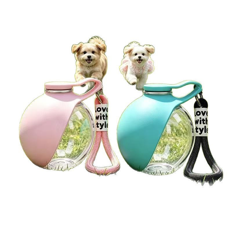 Portable Dog Water Bottle with Foldable Bowl - 285ml – FurWink